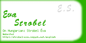 eva strobel business card